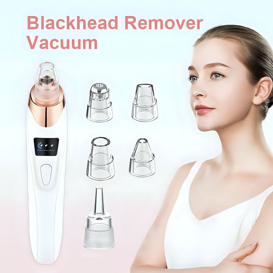 Shopeelo® Derma Suction Rechargeable Blackhead Remover | 5 Suction Levels Pore Vacuum Cleaner
